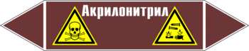 Маркировка трубопровода "акрилонитрил" (пленка, 716х148 мм) - Маркировка трубопроводов - Маркировки трубопроводов "ЖИДКОСТЬ" - магазин "Охрана труда и Техника безопасности"